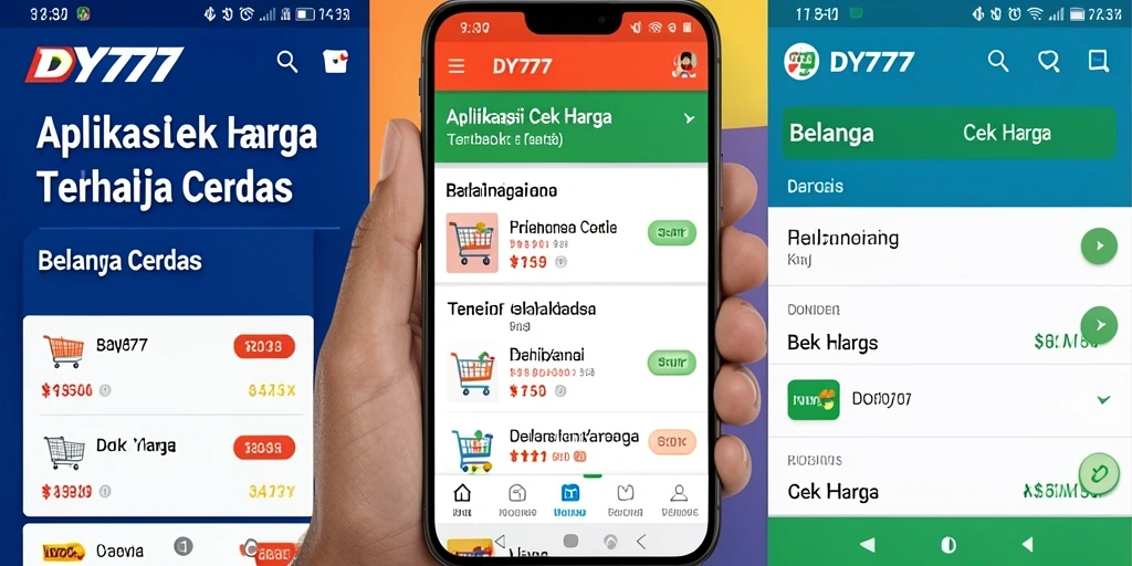 Tampilan antarmuka DY777 yang intuitif untuk cek harga.