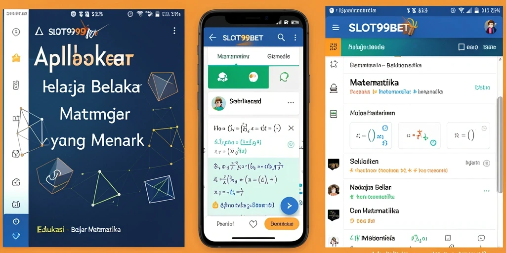 Antarmuka SLOT99BET yang interaktif untuk belajar matematika